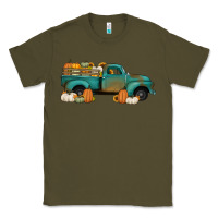 Army Green pumpkin farm truck no background Classic Tee - Jasminsmagicworld