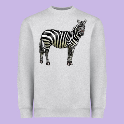 Zebra Heavyweight Sweatshirt Designed By Lillyallendesigns