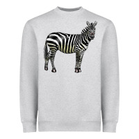 Heather Grey zebra Heavyweight Sweatshirt - LillyAllenDesigns