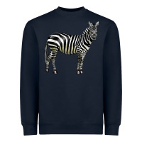 Navy zebra Heavyweight Sweatshirt - LillyAllenDesigns