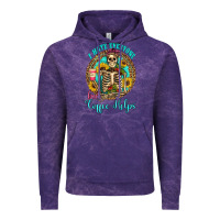Cloud Purple i hate everyone but coffee helps western skeleton coffee sunflowers Vintage Hoodie - Artiststas