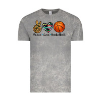 Cloud Rock peace love basketball Vintage Tee - Artiststas