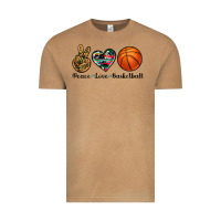 Peace Love Basketball Vintage Tee | Teevron