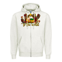 Oatmeal Heather Baby Jesus Joy To The World Zipper Hoodie - MaliasSmallBusiness