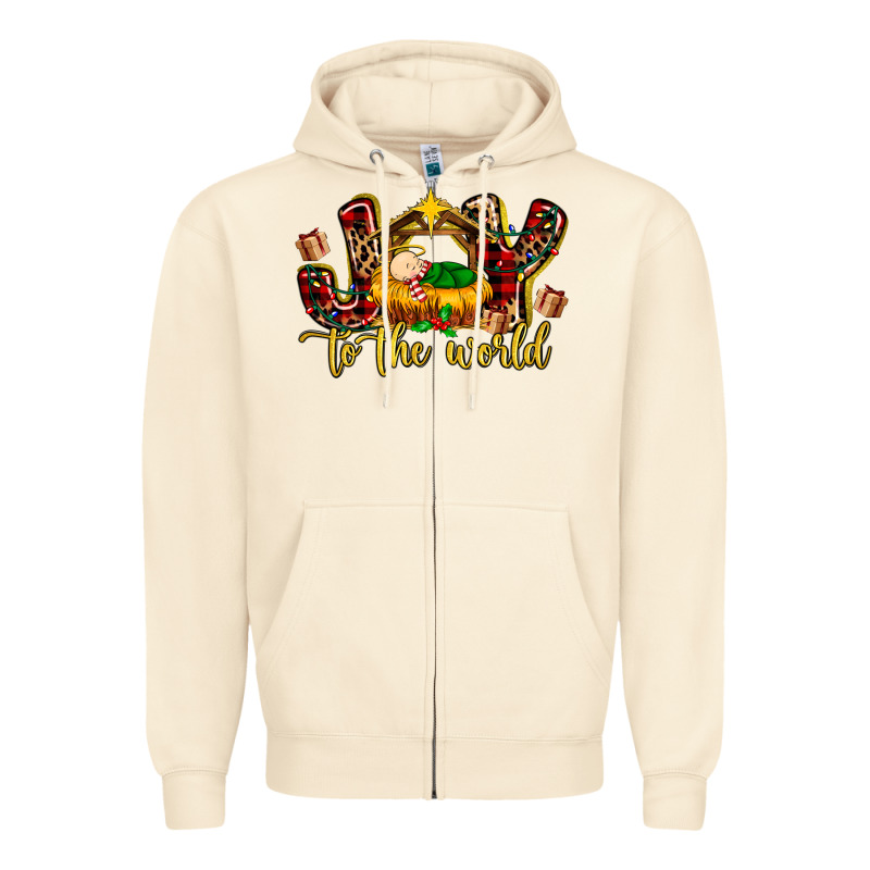Baby Jesus Joy To The World Zipper Hoodie by MaliasSmallBusiness | Teevron