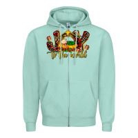 Seafoam Baby Jesus Joy To The World Zipper Hoodie - MaliasSmallBusiness