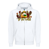White Baby Jesus Joy To The World Zipper Hoodie - MaliasSmallBusiness