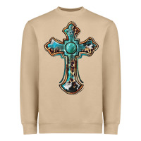 Mushroom western cross Heavyweight Sweatshirt - BarkalooDesign