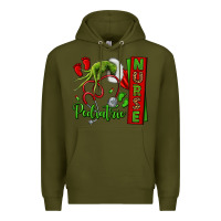 Army Green Christmas Character Premium Hoodie - NancyCooperArtShop