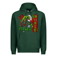 Sports Green Christmas Character Premium Hoodie - NancyCooperArtShop