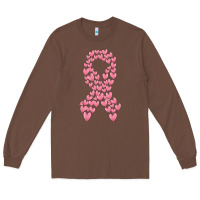 Chestnut breast cancer ribbon Long Sleeve Tee - MaliasSmallBusiness