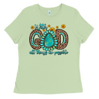 Matcha with god all things are possible gemstone Ladies Tee - Zillion Design Studio