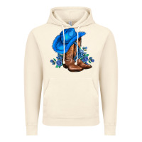 Vintage Artic valentines day blue boots cowgirl hat and roses Vintage Hoodie - AdoDesignShop