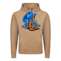 Vintage Coffee valentines day blue boots cowgirl hat and roses Vintage Hoodie - AdoDesignShop