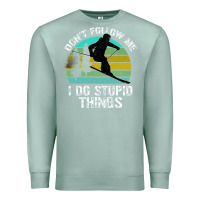 Seafoam Don t Follow Me I Do Stupid Things Premium Sweatshirt - Bettercallsaul
