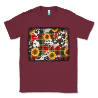 Burgundy cowhide sunflowers candy canes Classic Tee - Jasminsmagicworld