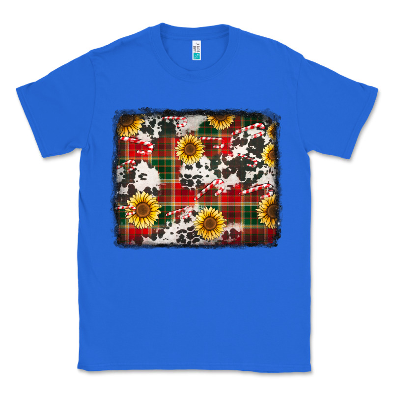 Cowhide Sunflowers Candy Canes Classic Tee by Jasminsmagicworld | Teevron