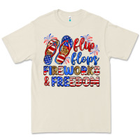 Flip Flops Fireworks And Freedom Premium Tee | Teevron