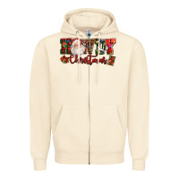 Sandshell Howdy Christmas Santa Zipper Hoodie - NancyCooperArtShop
