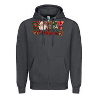 Smoke Howdy Christmas Santa Zipper Hoodie - NancyCooperArtShop