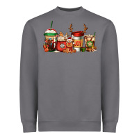 Storm Reindeer Christmas Coffee Cups Heavyweight Sweatshirt - Jasminsmagicworld