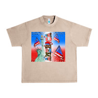 French Oak american flag  and america Urban Heavy Tee - AdoDesignShop