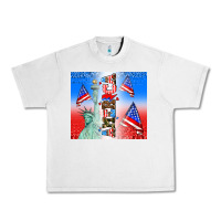 Lunar Rock american flag  and america Urban Heavy Tee - AdoDesignShop