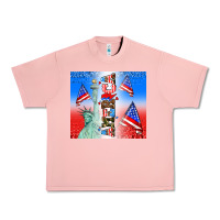 Salmon american flag  and america Urban Heavy Tee - AdoDesignShop