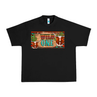 Black texas longhorn wild one cactus licanse plate Urban Heavy Tee - Artiststas