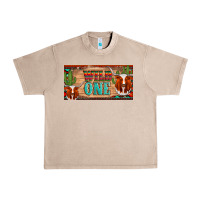 French Oak texas longhorn wild one cactus licanse plate Urban Heavy Tee - Artiststas