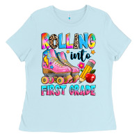 Rolling Into First Grade Ladies Tee | Teevron