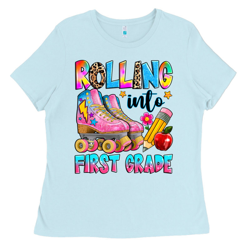Rolling Into First Grade Ladies Tee by texasbilliewilder | Teevron
