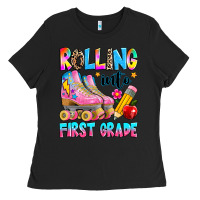 Black rolling into first grade Ladies Tee - texasbilliewilder