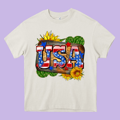 Usa Heavy Core Tee Designed By Zillion Design Studio