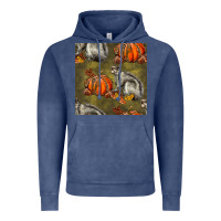 Vintage Denim squirrel pumpkin seamless Vintage Hoodie - BundleAndBundleShop
