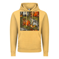 Vintage Mustard squirrel pumpkin seamless Vintage Hoodie - BundleAndBundleShop