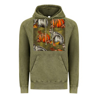 Vintage Olive squirrel pumpkin seamless Vintage Hoodie - BundleAndBundleShop