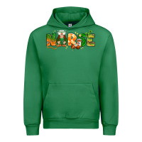 Emerald St. Patrick's Day Nurse with gnome Urban Hoodie - HowdyJamesFarm