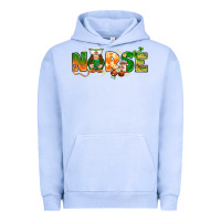 Pigment Grape Ice St. Patrick's Day Nurse with gnome Urban Hoodie - HowdyJamesFarm