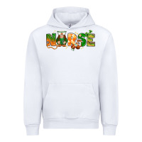 White St. Patrick's Day Nurse with gnome Urban Hoodie - HowdyJamesFarm
