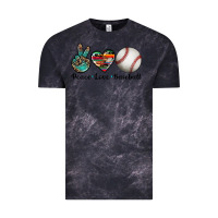 Cloud Black peace love baseball Vintage Tee - Artiststas