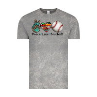 Cloud Rock peace love baseball Vintage Tee - Artiststas
