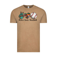 Peace Love Baseball Vintage Tee | Teevron