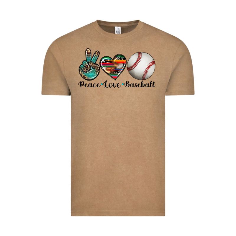 Peace Love Baseball Vintage Tee by Artiststas | Teevron