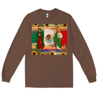 Chestnut mexico flag our lady of guadalupe san judas sunflower Long Sleeve Tee - JahusDesignShop