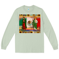 Matcha mexico flag our lady of guadalupe san judas sunflower Long Sleeve Tee - JahusDesignShop