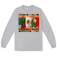 Moon Dust mexico flag our lady of guadalupe san judas sunflower Long Sleeve Tee - JahusDesignShop