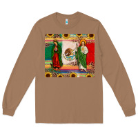 Toasted Coconut mexico flag our lady of guadalupe san judas sunflower Long Sleeve Tee - JahusDesignShop
