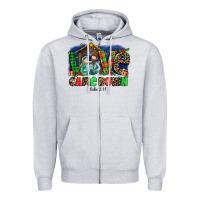 Heather Grey Love Came  Down Luke 2 11 Zipper Hoodie - MaliasSmallBusiness