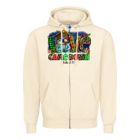 Sandshell Love Came  Down Luke 2 11 Zipper Hoodie - MaliasSmallBusiness